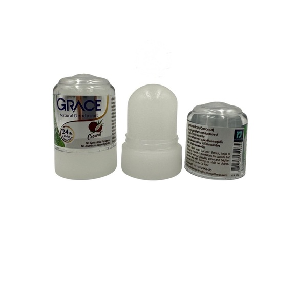 Grace Natural Deodorant Coconut 24 HR Protection 50 Gram-2 Pack - Picture 1 of 1